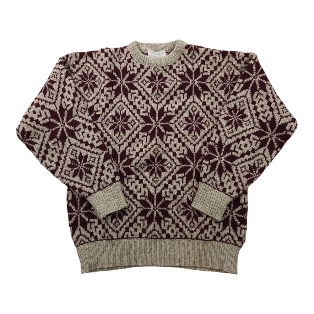 Vintage Lord Jeff Wool Sweater Mens‎ Large Mountain Marls Fair Isle